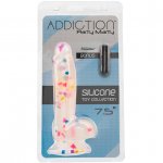 Dildo realistyczne jak w konfetti - Addiction Party Marty Dong 7.5 Inch Frost and Confetti  