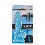 Dildo realistyczne świeci w ciemności - Addiction  Luke Dong 7.5 Inch Blue Glow in the Dark  