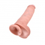 Dildo realistyczne z przyssawką - King Cock Cock 11 Inch with Balls Flesh - 28 cm