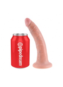 Dildo realistyczne z przyssawką - King Cock Cock 7 Inch Cielisty - 18 cm