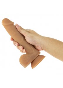 Dildo silikonowe realistyczne - Addiction Andrew Bendable Dong 8 Inch Caramel  