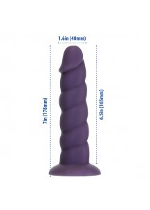 Dildo spiralne - Addiction Fantasy Addiction Unicorn 18 cm   