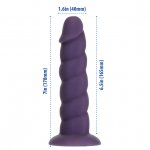 Dildo spiralne - Addiction Fantasy Addiction Unicorn 18 cm   