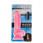 Dildo świecące w ciemności - Addiction Brandon Dong 7.5 Inch Pink Glow in the Dark  