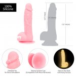 Dildo świecące w ciemności - Addiction Brandon Dong 7.5 Inch Pink Glow in the Dark  