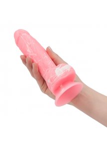 Dildo świecące w ciemności - Addiction Brandon Dong 7.5 Inch Pink Glow in the Dark  