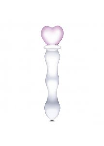 Dildo szklane z sercem - Glas Sweetheart Glass Dildo  