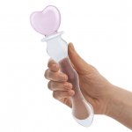 Dildo szklane z sercem - Glas Sweetheart Glass Dildo  