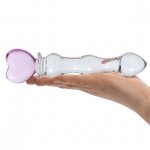 Dildo szklane z sercem - Glas Sweetheart Glass Dildo  