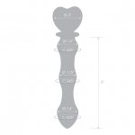 Dildo szklane z sercem - Glas Sweetheart Glass Dildo  