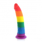 Dildo w kolorze tęczy - Pride Dildo Silicone Rainbow Dildo 