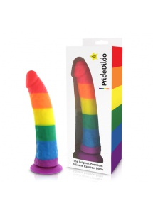 Dildo w kolorze tęczy - Pride Dildo Silicone Rainbow Dildo 
