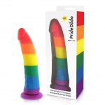 Dildo w kolorze tęczy - Pride Dildo Silicone Rainbow Dildo 