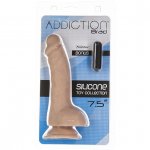 Dildo z jądrami realistyczne - Addiction Brad Dong 7.5 Inch Beige  