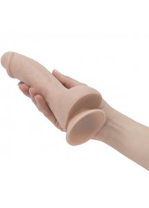 Dildo z jądrami realistyczne - Addiction Brad Dong 7.5 Inch Beige  