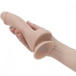 Dildo z jądrami realistyczne - Addiction Brad Dong 7.5 Inch Beige  