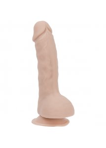Dildo z jądrami realistyczne - Addiction Brad Dong 7.5 Inch Beige  