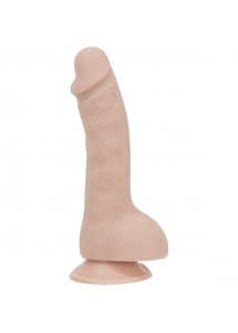 Dildo z jądrami realistyczne - Addiction Brad Dong 7.5 Inch Beige  