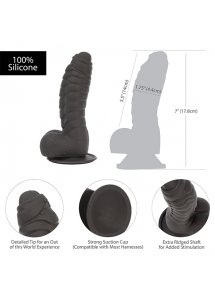 Dildo z mocną przyssawką realistyczne - Addiction Ben Dong 7 Inch Black  