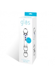 Dildo ze szkła - Glas Curved G-Spot Glass Dildo  