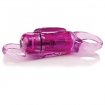 Długi wibrujący pierścień regulowany na penisa - The Screaming O - Rodeo Spinner Purple 