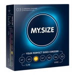 Dopasowane prezerwatywy - My Size Natural Latex Condom 53mm 3szt