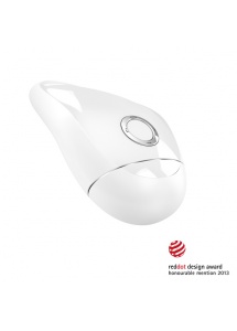 Dopasowany do dłoni stymulator łechtaczki - Ovo T2 Lay On Vibrator  Biały