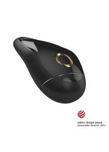 Dopasowany do dłoni stymulator łechtaczki - Ovo T2 Lay On Vibrator  Czarny