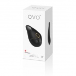 Dopasowany do dłoni stymulator łechtaczki - Ovo T2 Lay On Vibrator  Czarny