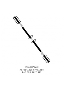 Drążek z kajdankami regulowany - Fifty Shades of Grey Adjustable Spreader Bar and Cuff Set 