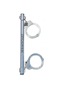 Drążek z kajdankami - S&M Spreader Bar with Metal Cuffs  