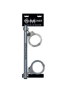 Drążek z kajdankami - S&M Spreader Bar with Metal Cuffs  