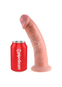 Duże dildo realistyczne z przyssawką - King Cock Cock 9 Inch Flesh - 23 cm