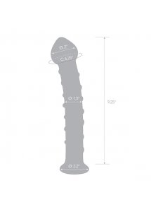 Duże spiralne dildo szklane - Glas Mr. Swirly Dildo 25,5 cm
