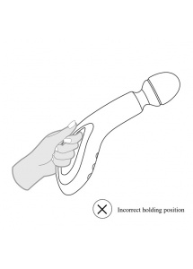 Duży masażer łechtaczki - O-Wand Noir  