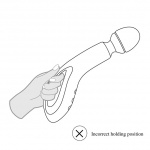 Duży masażer łechtaczki - O-Wand Noir  