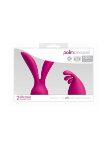 Dwie nakładki na masażer - PalmPower PalmPleasure Wand Massager Attachment 