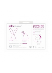 Dwie nakładki na masażer - PalmPower PalmPleasure Wand Massager Attachment 