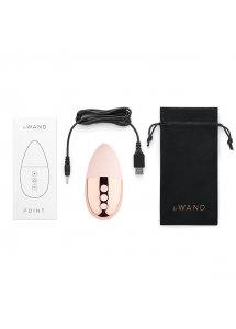 Ekskluzywny masażer do łechtaczki - Le Wand Point Rechargeable Vibrator Rose Gold  