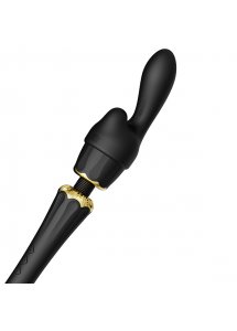 Ekskluzywny masażer łechtaczki z końcówkami - Zalo Kyro Best Wand   Czarny