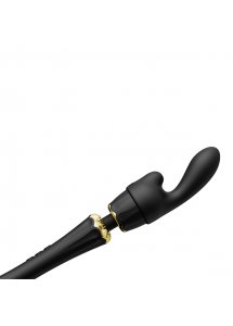 Ekskluzywny masażer łechtaczki z końcówkami - Zalo Kyro Best Wand   Czarny