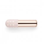 Ekskluzywny podręczny wibrator bullet - Le Wand Bullet Rechargeable Vibrator Rose Gold  