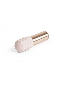 Ekskluzywny podręczny wibrator bullet - Le Wand Bullet Rechargeable Vibrator Rose Gold  