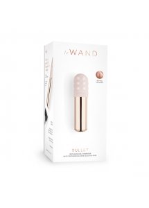 Ekskluzywny podręczny wibrator bullet - Le Wand Bullet Rechargeable Vibrator Rose Gold  