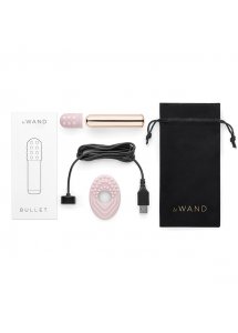 Ekskluzywny podręczny wibrator bullet - Le Wand Bullet Rechargeable Vibrator Rose Gold  