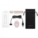 Ekskluzywny podręczny wibrator bullet - Le Wand Bullet Rechargeable Vibrator Rose Gold  