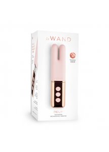 Ekskluzywny podwójny masażer łechtaczki - Le Wand Deux Twin Motor Rechargeable Vibrator Rose Gold  