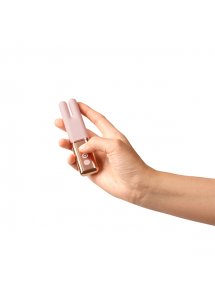 Ekskluzywny podwójny masażer łechtaczki - Le Wand Deux Twin Motor Rechargeable Vibrator Rose Gold  