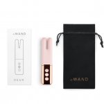 Ekskluzywny podwójny masażer łechtaczki - Le Wand Deux Twin Motor Rechargeable Vibrator Rose Gold  