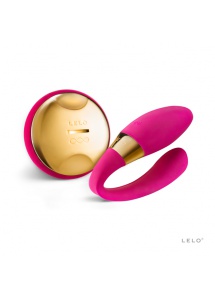 Ekskluzywny pozłacany wibrator dla par - Lelo Tiani 3 24K Gold  Wiśniowy